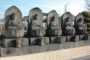 善照寺の五智如来像の写真