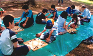 同協会で実施した青空囲碁の写真